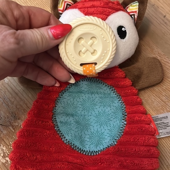 Infantino Go GaGa Fox Baby Lovey Teether Security Blanket NWOT - Picture 4 of 7